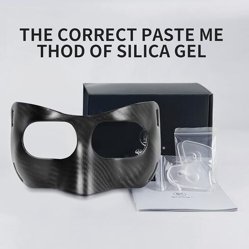 Qiancheng Nose Guard Face Shield for Broken Nose, Adjustable Carbon Fiber Face Guard with Padding, Protection from Impact Injuries to Nose and Face for Adult in Kuwait