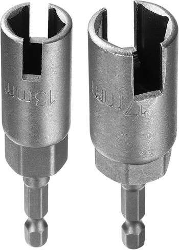 Harfington 2pcs hex nut driver brick pret 13mm 19mm 6-points Socket 1/4 "Hex Shank Nut Setter CR-V Steel Change Nut for Power Drills Drvers in Saudi Arabia