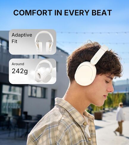 Edifier W800BT SE Wireless Over -ear Bluetooth 5.4 سماعات الرأس - إلغاء ضوضاء مكالمة AI - وقت اللعب 45 ساعة - شحن سريع - AAC Codec - Dual Device- MODE GAME - ALLABLE - GRay in Kuwait