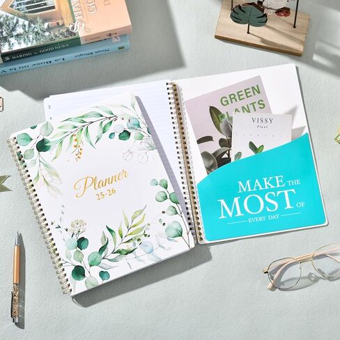 2024-2025 Planner - 9" x 11" Planner Weekly and Monthly 2024-2025, from JULY 2024 to JUNE 2025, Calendar Planner 2024-2025 with Tab, Twin-Wire Binding, Inner Pocket in Saudi Arabia