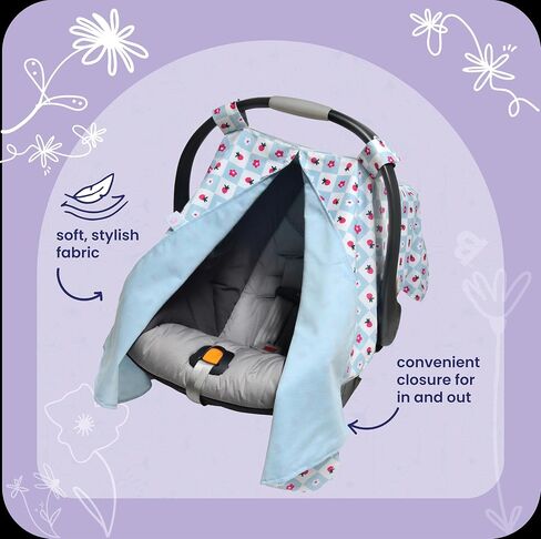 GoldBug Lightweight Car Seat Canopy Cover - Backyard Bugs in Saudi Arabia