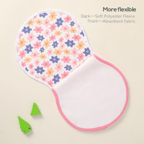 Pack of 5,Baby Burp Cloths,Soft and Absorbent,Unisex,Easy to Use in Saudi Arabia