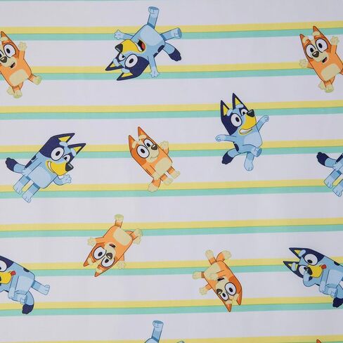Bluey Sheet Set - Fits Toddler Bed or Crib Mattress - Fitted Sheet and Pillow Case, Green in Kuwait
