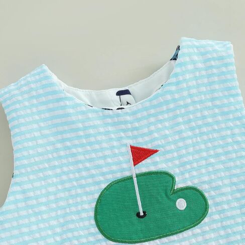 WZTYYDS Toddler Baby Girl Golf Outfit 6 9 12 18 24 Months Summer Clothes Sleeveless Ruffle Tank Tops + Tutu Shorts Sets in Saudi Arabia
