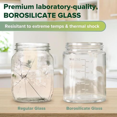 haakaa Baby Food Containers Glass,100% Leak-Proof Baby Jars with Silicone Lid, Premium Borosilicate Glass,Fridge –Freezer & Microwave Safe,4 PCS 4 OZ & 2 PCS 7oz,Pea Green in Saudi Arabia