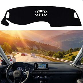 2025 HRV Dashboard Cover: Compatible with Honda HR-V 2023-2024 2025 Dashboard Cover Mat Dash Mat Dash Carpet Cover Protector Sunshade No Glare 2025 HRV Accessories, Black