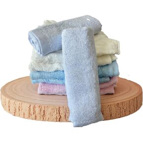 Baby Wash Cloths for Face Drying Towel, Bamboo Rayon Face Cloth, Soft Washcloths for Baby and Adult, Reusable Makeup Remover Face Towel 6pcs
