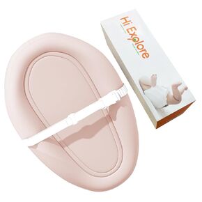 Inflatable Baby Changing Pad in TPU, with Safety Strap, Waterproof & Portable Diaper Changing Pad, Lightweight for Home, Travel(White, 32 * 20 * 5in)