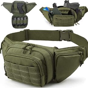 Tactical Fanny Pack Gun Holster Portable Handgun Holster Concealed Gun Carry Holster for Hunting Camping