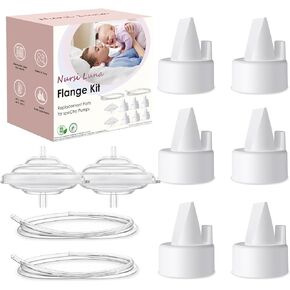 Pump Parts Compatible with Spectra S1 S2 9 Plus Breast Pump, Replace Include Duckbill Valves, Backflow Protector, Membrane and Tubing, Not Original Spectra Replacement Pump Parts