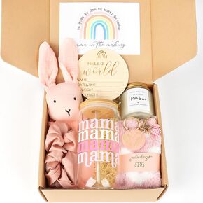 New Mom Gifts Box, Pregnancy Gifts for Expecting Mom, Gift Basket for Girls Boys, Postpartum Gifts for First Time Moms, Cool Gifts for New Mom After Birth, New Mom Care Package After Baby in Saudi Arabia