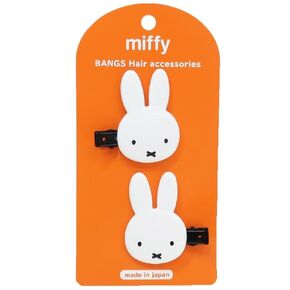 Miffychan Character Kawaii 2 PCS Hair Clips for Girls Kids Cute Cartoon No Bend No Crease Hair Accessories Hair Pins Bangs Clip Fringe Clip Hair Barrette Gift for Kids Girls Made in Japan (design-001)