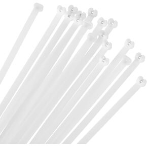 MECCANIXITY Cable Zip Ties 3/8 Inch, 50 Pcs 14 Inch Metal Tooth Self-locking Wire Ties for Cord Management Indoor Outdoor, Tensile Strength 120 lbs, Black