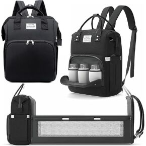 Large Diaper Bag Baby Backpack with Changing Pad Maternity Daypack Waterproof Mommy Bag Baby Shower Tote Bottle Bag Baby Registry Search Newborn Essentials in Kuwait