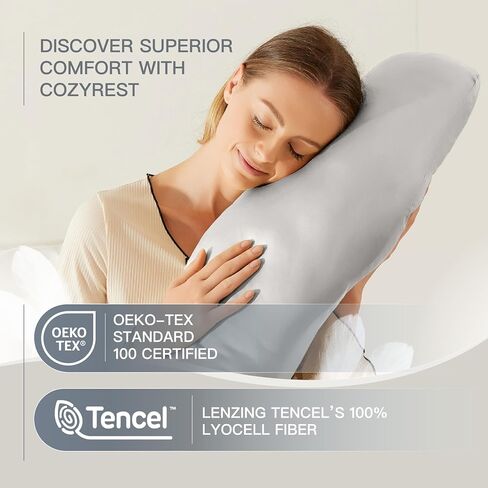 Pregnancy Pillow, Buttery‑Soft Cooling TENCEL H‑Shape Adjustable Full‑Body Maternity Pillow, Washable Cover for Side Sleepers, Neck Back Belly Leg Hip Support, Pregnancy Essential, Sage Green in Saudi Arabia
