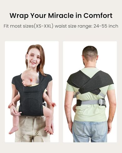 حاملة الأطفال حديثي الولادة ، حاملة أطفال مريحة ، حاملة غلاف طفل مريح ، رمادي فاتح in Kuwait