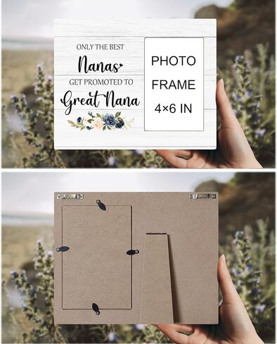 New Grandparents Picture Frame - Grandparents Gifts, Grandparents Baby Announcement Frame, When a Child Is Born so Are Grandparents Wooden Picture Frame for Tabletop or Wall Hanging 4x6 in Saudi Arabia
