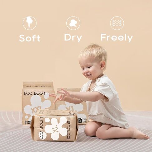 ECO BOOM Training Pants for Toddler Potty, Hypoallergenic for Sensitive Skin, Size 4 Suitable for 20 to 31lb (L - 48 Count) in Saudi Arabia