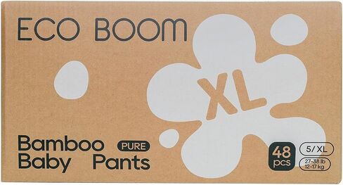ECO BOOM Training Pants for Toddler Potty, Hypoallergenic for Sensitive Skin, Size 4 Suitable for 20 to 31lb (L - 48 Count) in Saudi Arabia