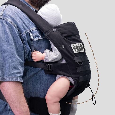 Dad Baby Carrier for Newborn to Toddler (8-33 lbs), Ergonomic, Military Mens Baby Carrier with Enhanced Lumbar Support- Coyote Brown in Saudi Arabia