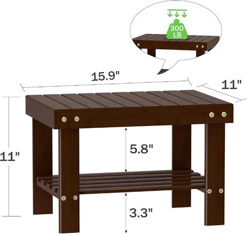 Wooden Step Stool for Kids Adults Small Wood Shower Foot Rest Stool Shaving Legs Potty Stool for Bathroom Sink Bed Kitchen in Saudi Arabia