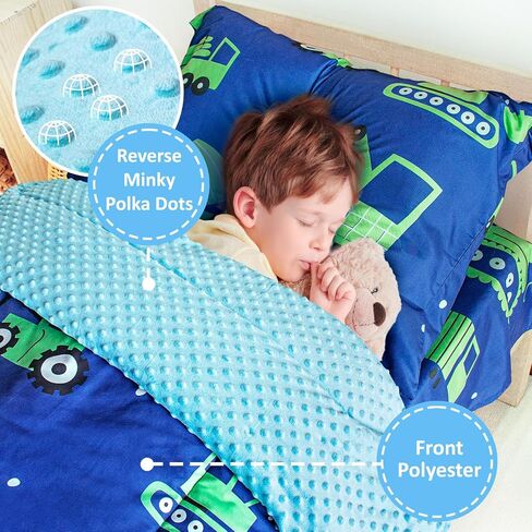 Toddler Bedding Set, 4 Piece Soft Minky Fleece Quilt Crib Bedding Set for Girls and Boys, Soft and Lightweight Toddler Bed Set (Rainbow) in Saudi Arabia
