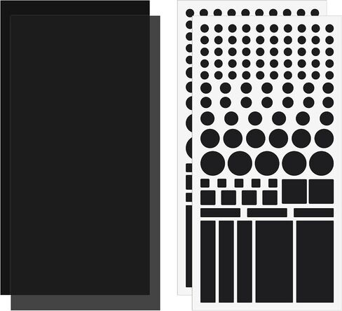 Giantree 2Pcs Light Blocking Sheet Stickers, 8 x 4 Inch Light Dimming Stickers, Blackout Stickers for Electronics Smart Tint, LED Light Covers for Electronics LED Light Alarm Clock Monitor(Style B) in Saudi Arabia
