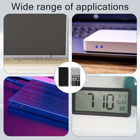Giantree 2Pcs Light Blocking Sheet Stickers, 8 x 4 Inch Light Dimming Stickers, Blackout Stickers for Electronics Smart Tint, LED Light Covers for Electronics LED Light Alarm Clock Monitor(Style B) in Saudi Arabia