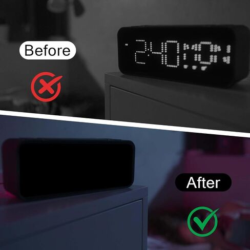 Giantree 2Pcs Light Blocking Sheet Stickers, 8 x 4 Inch Light Dimming Stickers, Blackout Stickers for Electronics Smart Tint, LED Light Covers for Electronics LED Light Alarm Clock Monitor(Style B) in Saudi Arabia