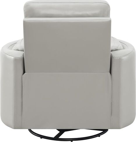 Acme Sagen Wooden Glider Recliner with Swivel in Charcoal in Saudi Arabia