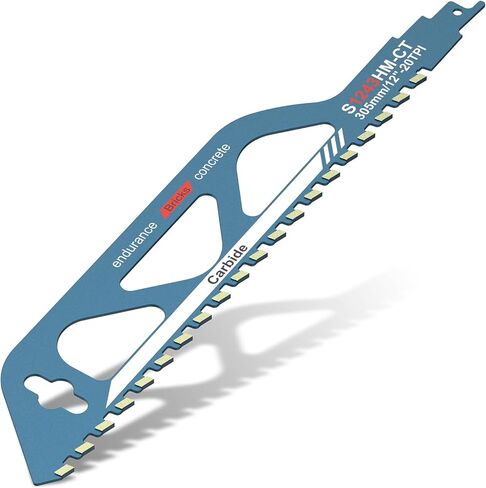 Reciprocating Saw Blades, 10/12/18/20inch Universal Masonry Tools, Alloy Steel Brick Concrete Cutting Recip Saw Blade, Demolition Saw Blade for Cutting Brick, Cement, Cinder Block (10-inch) in Saudi Arabia