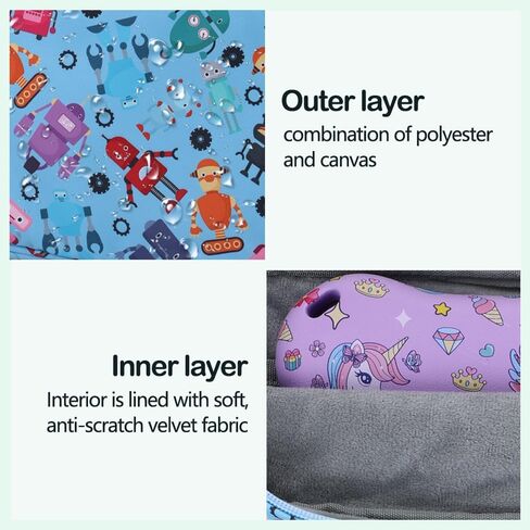 كيس لوحي الأطفال مع حزام الكتف مقبض ، 13 بوصة لطيف الفراشة قرص الحمل حالة حقيبة لصبي فتاة محمولة حقيبة الطفل FIT HD 10 HD 8 IPAD 10 10.2 7 8 9 Kids Pro Tablets HD in Kuwait