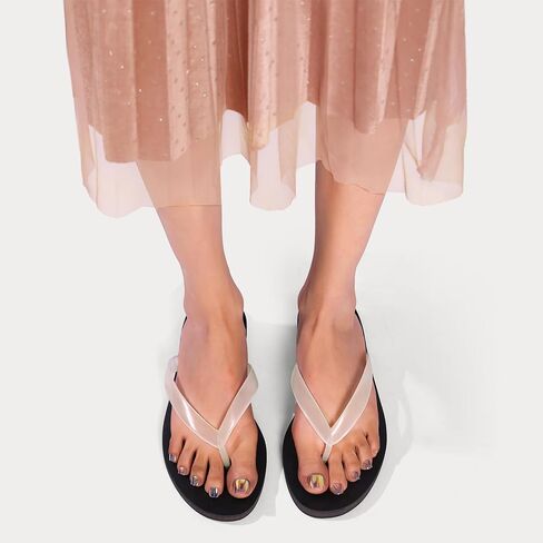Jelly Beach Flip Flop Sandals for Women Clear Jelly Slip on Comfortable Thong Sandals Jelly Slides Sandals Women Dressy Shoes in Saudi Arabia