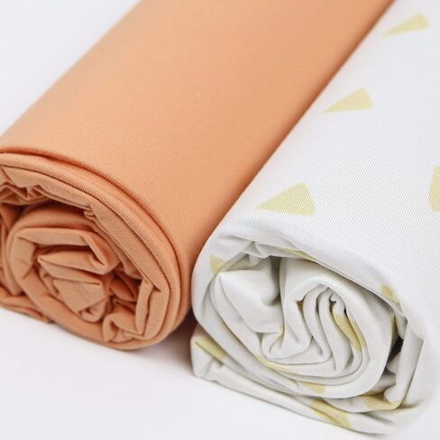 GooseWaddle Luxury Soft Mint Baby Swaddle Blanket 2-Pack (47"x47"), Ultra Comfort Stretchy & Breathable Material Provides Premium Comfort to Infants, 95% Rayon from Bamboo and 5% Spandex in Saudi Arabia