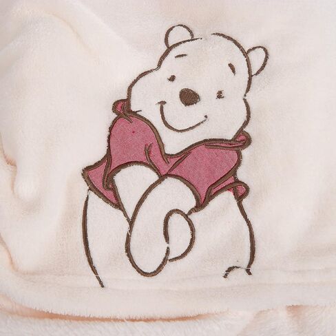 Danica Soft Coral Fleece Baby Blanket, Cute Animal Pattern, 40" X 30" Cozy, Comfortable & Warm (Ivory) Winnie Bear in Saudi Arabia