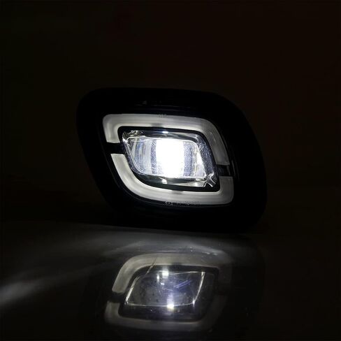 Fog Lights for Freightliner Cascadia 2008-2017, Front Fog Light Assembly Fog Lamp Waterproof Clear Replace Trucks Accessories (A Pair) A0651908000/A0651908001 in Kuwait