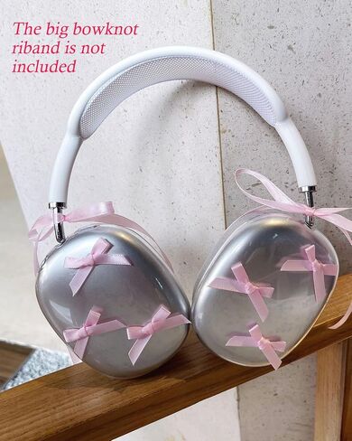 3 في 1 حالة لـ Airpod Max ، أغطية Clear TPU Cute Star Ear Course ، أغطية رأس سليكون للأذن للنساء المتوافقة مع Apple Airpods Max Headphones 2024 2020 in Saudi Arabia