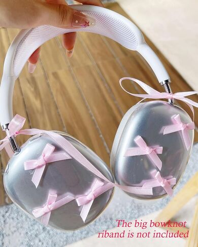 3 في 1 حالة لـ Airpod Max ، أغطية Clear TPU Cute Star Ear Course ، أغطية رأس سليكون للأذن للنساء المتوافقة مع Apple Airpods Max Headphones 2024 2020 in Saudi Arabia