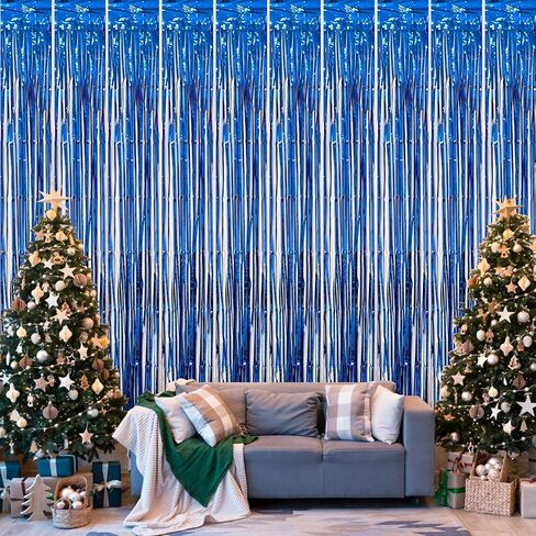 5 Pack Rose Gold Foil Curtain Backdrop Metallic Tinsel Foil Fringe Curtains Photo Booth Props for Birthday Wedding Engagement Bachelorette Christmas Holiday Celebration Party Decorations Supplies in Saudi Arabia