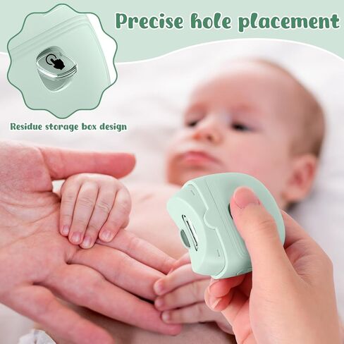 Electric Nail Clipper, Electric Nail Trimmer for Baby, 2025 New Electric Nail Clippers for Thick toenails of Adults and Seniors, Rechargeable USB Baby Nail Clippers with Light (White) in Saudi Arabia