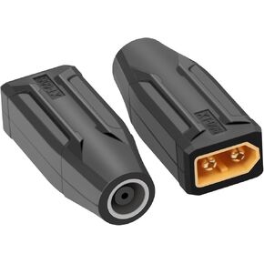 RIIEYOCA XT60 to DC 7909 Connector,XT60 Male to DC 7.9mm X 0.9mm Male Wireless Adapter for RC Car,FPV Drone,LiPo Battery,Laptop Power Supplies, etc(2pack)