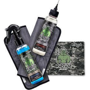 Riptide Armory Advanced Complete Gun Cleaning Kit - Cleans, Lubes, Protects Targeted Long-Lasting Formula - Nano Coat Technology - Veteran Owned & Formulated by Former US Navy Seal