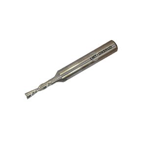LMT Onsrud 57-240 Solid Carbide Downcut Spiral Wood Rout, Inch, Uncoated (Bright) Finish, 30 Degree Helix, 2 Flutes, 2.0000" Overall Length, 0.1250" Cutting Diameter, 0.2500" Shank Diameter