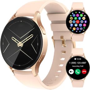 Smartwatch for Men & Women with Voice Calling, 1.43" AMOLED Display, Voice Assistant, Fitness Health Tracker, Sleep Monitoring, 100+ Sports Modes, IP68 Waterproof, Compatible with Android, iOS (Black)