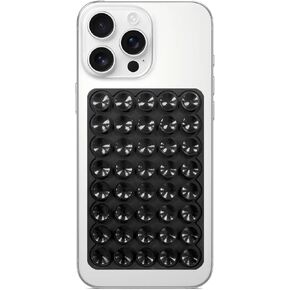 Silicone Suction Phone Case Mount, Non Slip Suction Cup Phone Mount, Phone Accessories Holder for Selfies and Videos, Silicon Adhesive Phone Stand Sticky for Cell Phone Translucent in Saudi Arabia