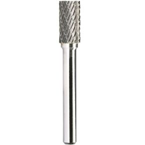 SA-3L6 Tungsten Carbide Burr Rotary File Lengthened Cylindrical Shape Double Cut for Die Grinder Drill Bits 1/4'' Inch Diameter of Shank and 3/8'' Inch Diameter of Cutter 3/4'' Inch Cutter Length