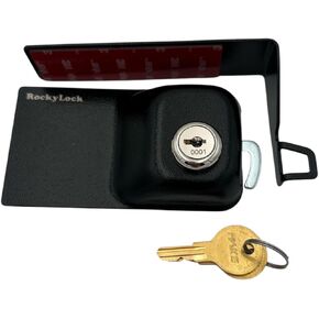 Fridge Lock, Refrigerator Lock, Baby Proof Fridge Lock with Keys, Child Safety Fridge Cabinets Lock (1, Black)