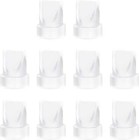 12PCS Breast Pump Replacement Parts, 8Pack Silicone Duckbill Valve & 4Pack Silicone Diaphragm Compatible with Momcozy M5 Wearable Breastpump, M5 Breastfeeding Essential Accessories in Saudi Arabia