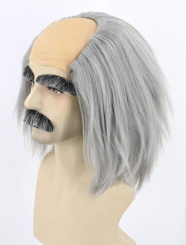 Men or Women Cosplay Wig Short Purple Wig Straight Halloween Costume Party Wigs in Kuwait
