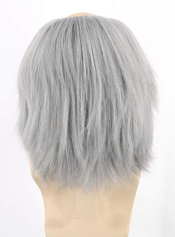 Men or Women Cosplay Wig Short Purple Wig Straight Halloween Costume Party Wigs in Kuwait